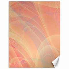 Coral Cream Abstract Art Pattern Canvas 12  X 16  by SpinnyChairDesigns