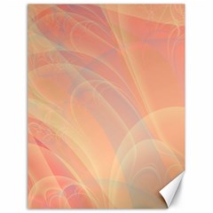 Coral Cream Abstract Art Pattern Canvas 18  X 24  by SpinnyChairDesigns