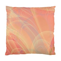 Coral Cream Abstract Art Pattern Standard Cushion Case (one Side) by SpinnyChairDesigns