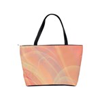 Coral Cream Abstract Art Pattern Classic Shoulder Handbag Back