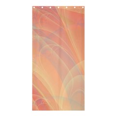 Coral Cream Abstract Art Pattern Shower Curtain 36  X 72  (stall)  by SpinnyChairDesigns