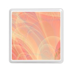 Coral Cream Abstract Art Pattern Memory Card Reader (square) by SpinnyChairDesigns