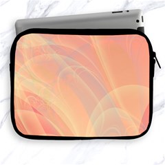 Coral Cream Abstract Art Pattern Apple Ipad 2/3/4 Zipper Cases by SpinnyChairDesigns