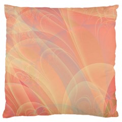 Coral Cream Abstract Art Pattern Standard Flano Cushion Case (two Sides) by SpinnyChairDesigns