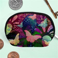 Butterfly Garden Art Accessory Pouch (medium) by SpinnyChairDesigns