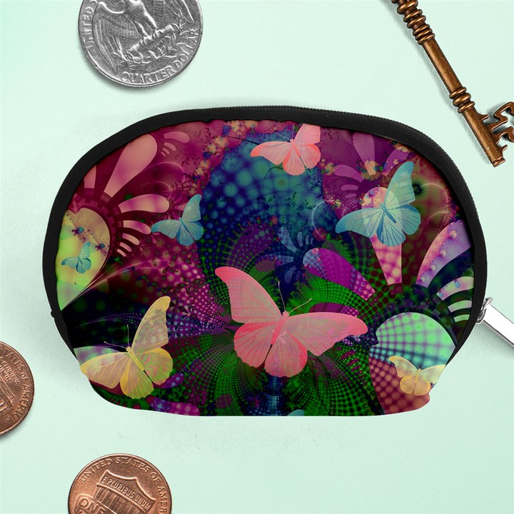 Butterfly Garden Art Accessory Pouch (Medium)