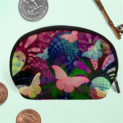 Butterfly Garden Art Accessory Pouch (large) by SpinnyChairDesigns