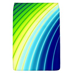 Sporty Stripes Swoosh Green Blue Removable Flap Cover (l) by SpinnyChairDesigns