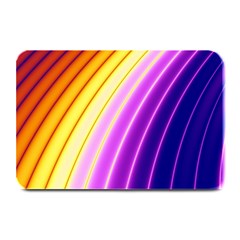 Sporty Stripes Swoosh Purple Gold Red Plate Mats by SpinnyChairDesigns