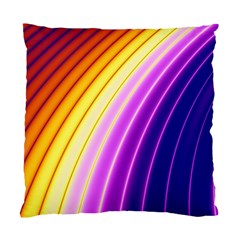 Sporty Stripes Swoosh Purple Gold Red Standard Cushion Case (one Side) by SpinnyChairDesigns