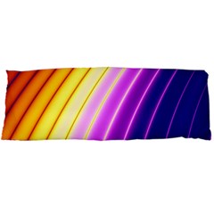 Sporty Stripes Swoosh Purple Gold Red Body Pillow Case Dakimakura (two Sides) by SpinnyChairDesigns