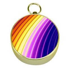 Sporty Stripes Swoosh Purple Gold Red Gold Compasses by SpinnyChairDesigns