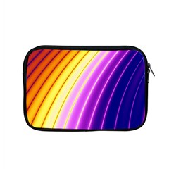 Sporty Stripes Swoosh Purple Gold Red Apple Macbook Pro 15  Zipper Case by SpinnyChairDesigns