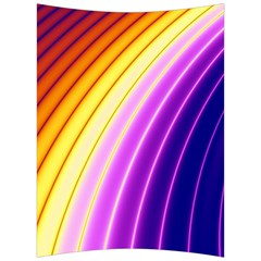 Sporty Stripes Swoosh Purple Gold Red Back Support Cushion by SpinnyChairDesigns