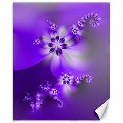 Violet Purple Flower Print Canvas 16  X 20  by SpinnyChairDesigns