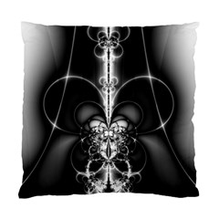 Abstract Black And White Art Standard Cushion Case (two Sides) by SpinnyChairDesigns