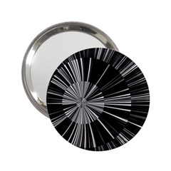 Abstract Black And White Stripes 2 25  Handbag Mirrors by SpinnyChairDesigns