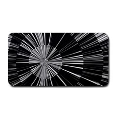 Abstract Black And White Stripes Medium Bar Mats by SpinnyChairDesigns