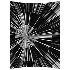 Abstract Black And White Stripes Back Support Cushion by SpinnyChairDesigns