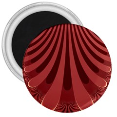 Vermilion Stripes 3  Magnets