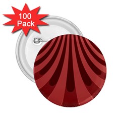 Vermilion Stripes 2.25  Buttons (100 pack) 