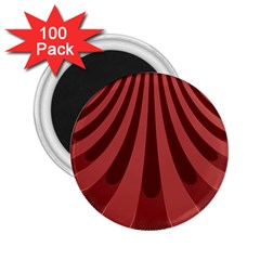 Vermilion Stripes 2.25  Magnets (100 pack) 