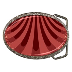 Vermilion Stripes Belt Buckles by SpinnyChairDesigns