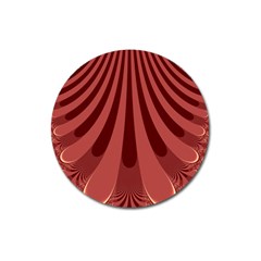 Vermilion Stripes Magnet 3  (Round)