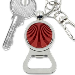 Vermilion Stripes Bottle Opener Key Chain