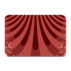 Vermilion Stripes Plate Mats by SpinnyChairDesigns