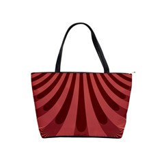 Vermilion Stripes Classic Shoulder Handbag by SpinnyChairDesigns