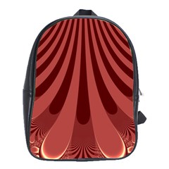 Vermilion Stripes School Bag (Large)