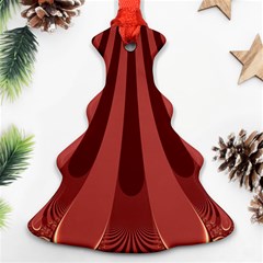 Vermilion Stripes Ornament (Christmas Tree) 