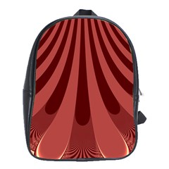 Vermilion Stripes School Bag (XL)