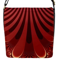 Vermilion Stripes Flap Closure Messenger Bag (S)