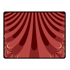 Vermilion Stripes Double Sided Fleece Blanket (small)  by SpinnyChairDesigns