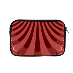 Vermilion Stripes Apple Macbook Pro 13  Zipper Case by SpinnyChairDesigns