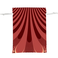 Vermilion Stripes  Lightweight Drawstring Pouch (xl) by SpinnyChairDesigns