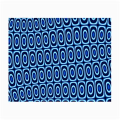 Abstract Blue Circles Mosaic Small Glasses Cloth (2 Sides) by SpinnyChairDesigns