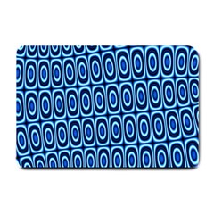 Abstract Blue Circles Mosaic Small Doormat  by SpinnyChairDesigns