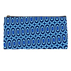 Abstract Blue Circles Mosaic Pencil Case by SpinnyChairDesigns