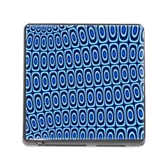 Abstract Blue Circles Mosaic Memory Card Reader (square 5 Slot) by SpinnyChairDesigns