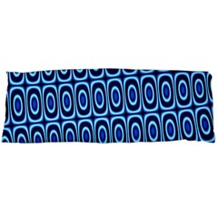 Abstract Blue Circles Mosaic Body Pillow Case (dakimakura) by SpinnyChairDesigns