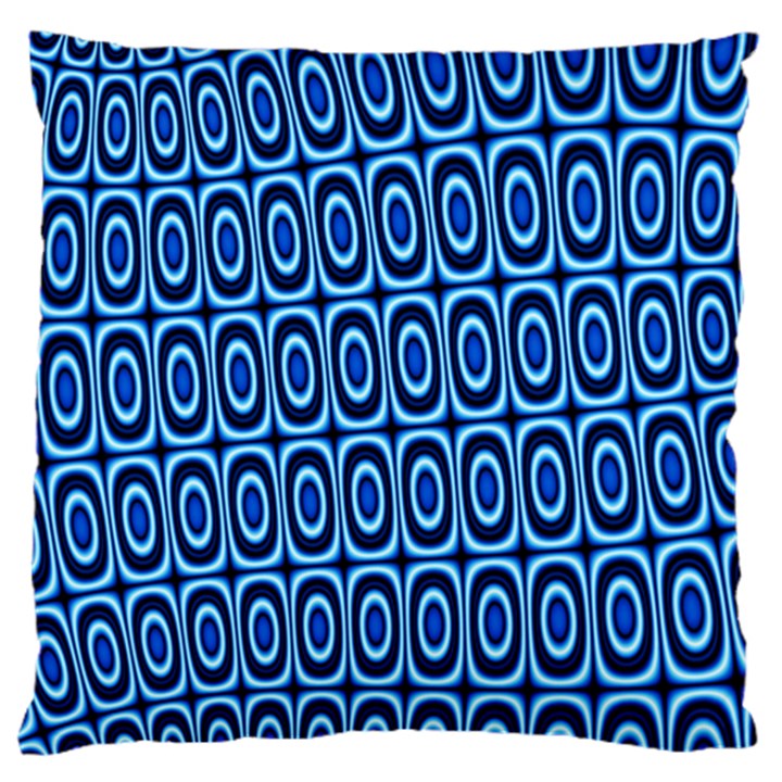 Abstract Blue Circles Mosaic Large Cushion Case (One Side)