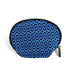 Abstract Blue Circles Mosaic Accessory Pouch (small) by SpinnyChairDesigns