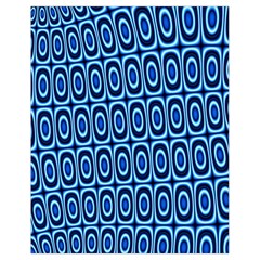 Abstract Blue Circles Mosaic Drawstring Bag (small) by SpinnyChairDesigns