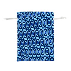 Abstract Blue Circles Mosaic Lightweight Drawstring Pouch (l) by SpinnyChairDesigns