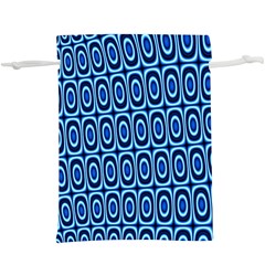 Abstract Blue Circles Mosaic  Lightweight Drawstring Pouch (xl) by SpinnyChairDesigns