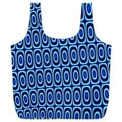 Abstract Blue Circles Mosaic Full Print Recycle Bag (xxxl)