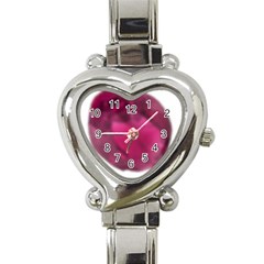 Fun Fuschia Heart Italian Charm Watch by Janetaudreywilson